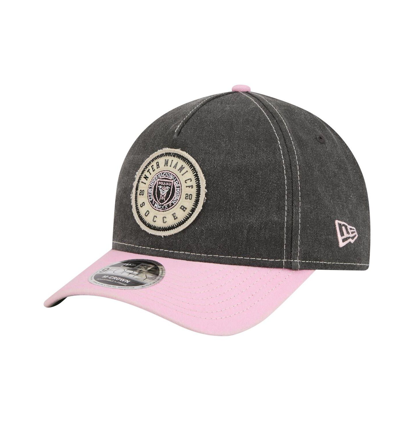 Мужские головные уборы New Era Black Inter Miami CF Jersey Hook 9FORTY Adjustable Hat — фото 1