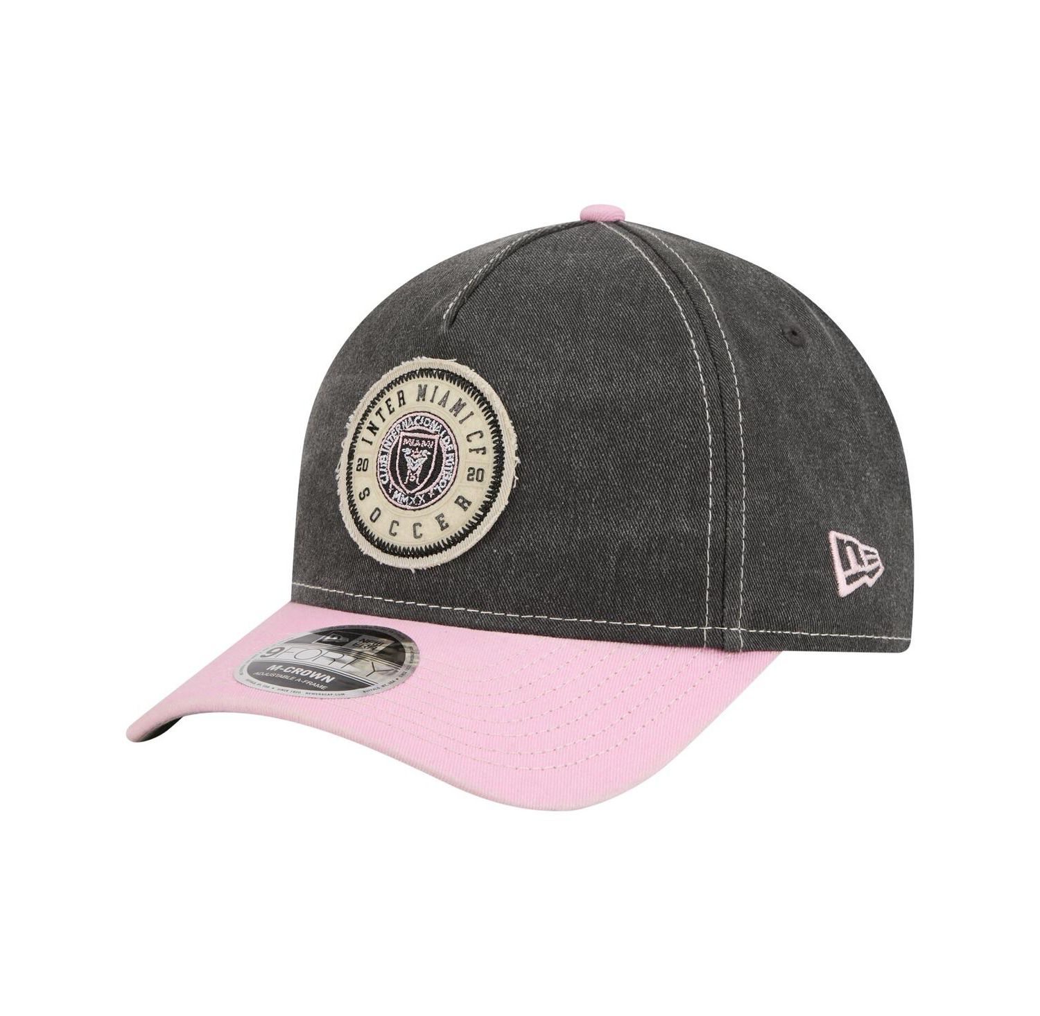 Men's Black Inter Miami CF Jersey Hook 9FORTY Adjustable Hat