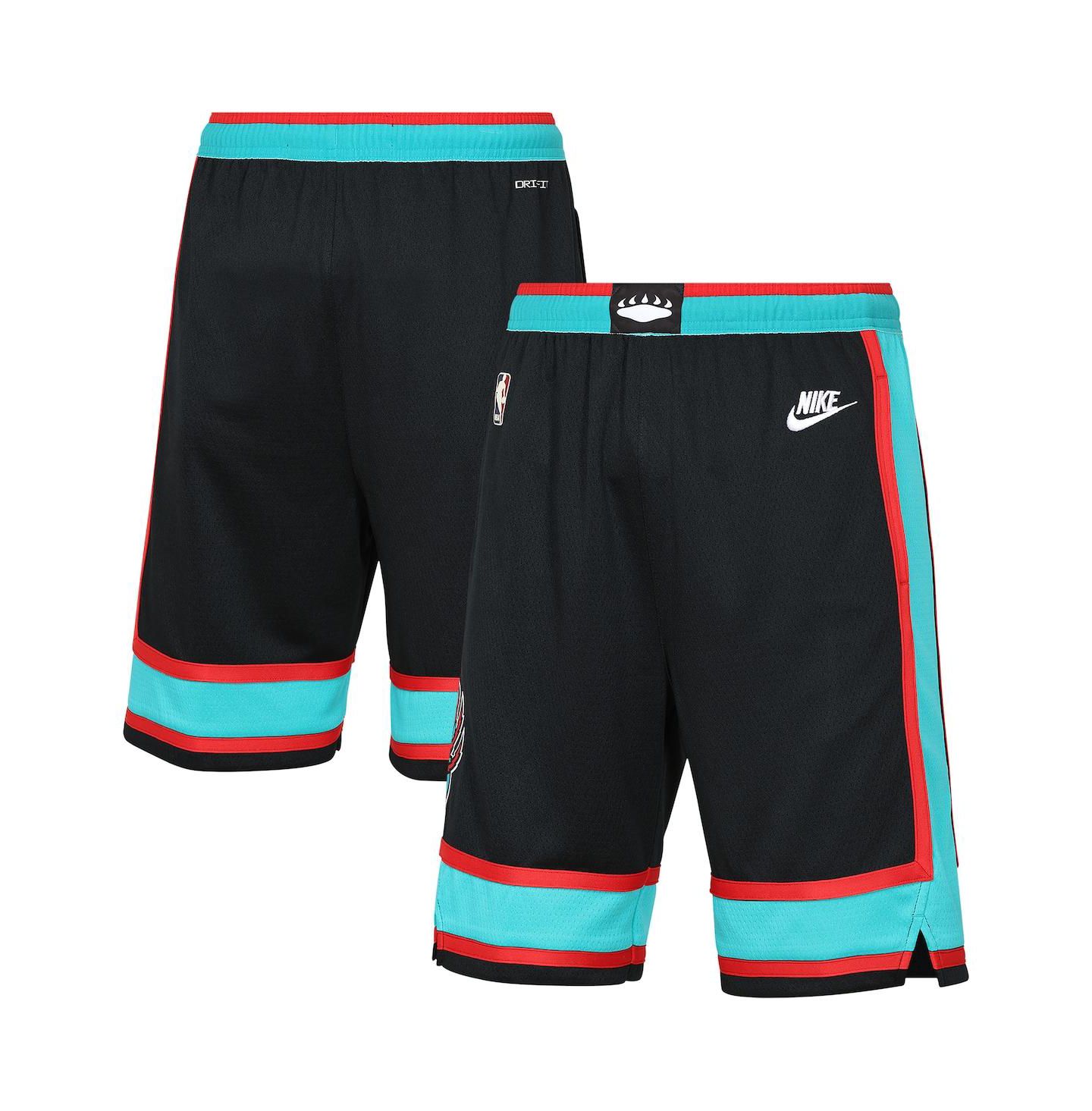 Детские шорты Nike Black Memphis Grizzlies Hardwood Classics Dri-FIT Swingman — фото 1