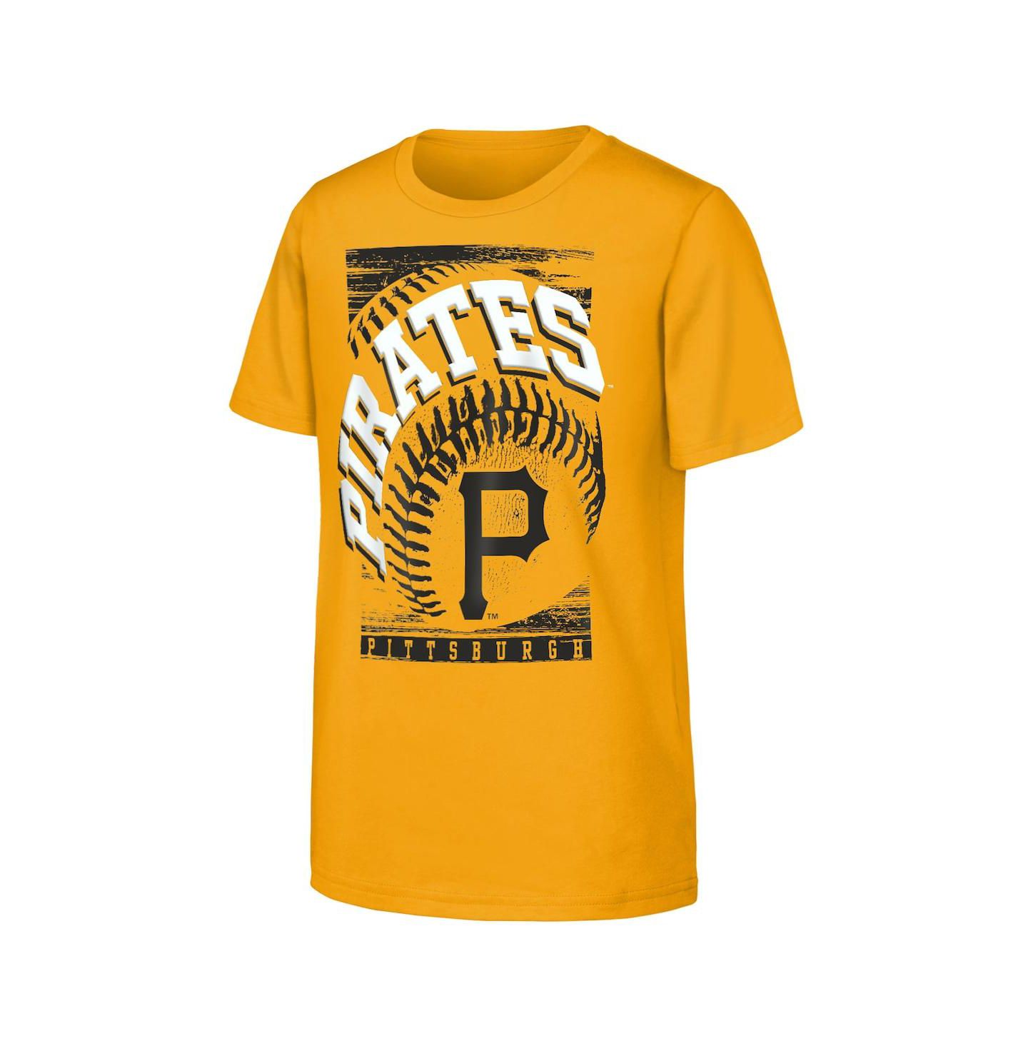 Детская футболка Outerstuff Gold Pittsburgh Pirates Speed Pitch — фото 1