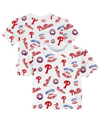 Toddler White Philadelphia Phillies Run Down T-Shirt