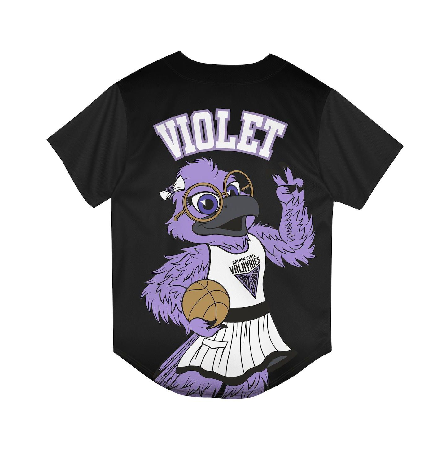 Детское джерси Outerstuff Big Boys and Girls Eclipse Black Golden State Valkyries Mascot Friend Mesh Fashion Jersey — фото 3