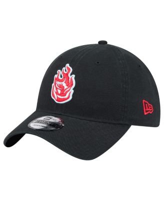 Men's Black Portland Fire 9TWENTY Core Logo Adjustable Hat