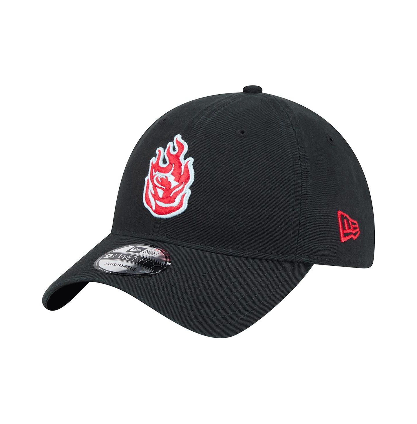 Мужская кепка New Era Black Portland Fire 9TWENTY Core Logo Adjustable Hat — фото 1