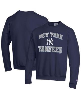 Men's Navy New York Yankees Heart Soul Powerblend Sweatshirt