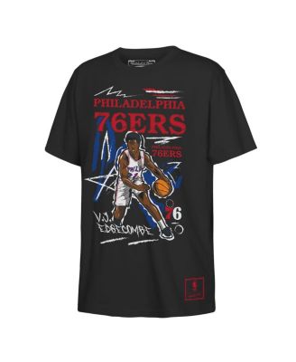 Big Boys and Girls VJ Edgecombe Black Philadelphia 76ers Chalked Up Player Name & Number T-Shirt