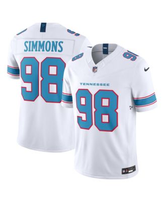 Men's Jeffery Simmons White Tennessee Titans Vapor F.U.S.E. Sewn Down Limited Jersey