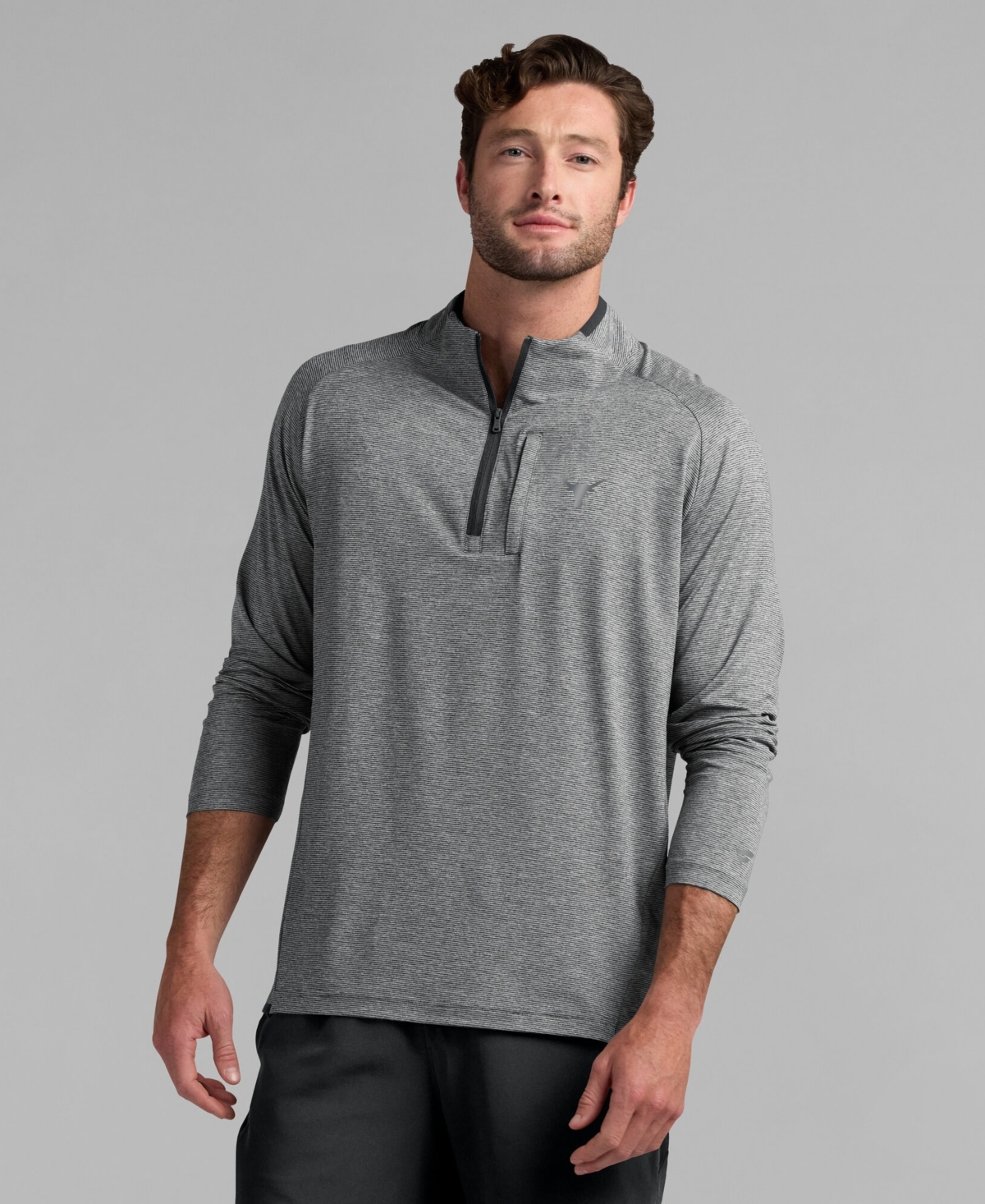 Fanatics Men's Black Texas Longhorns Mock Neck Half-Zip Pullover Jacket
