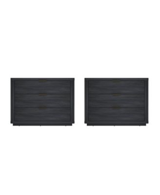 Evelyn 2-Piece 3-Drawer Nightstands