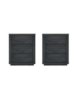 Evelyn 2-Piece 3-Drawer Nightstands