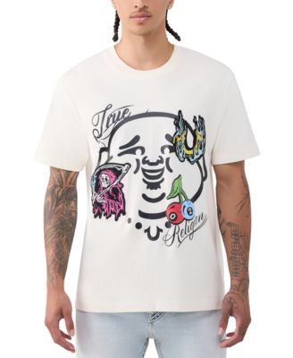 Men's Buddha Face Logo Short-Sleeve T-Shirt