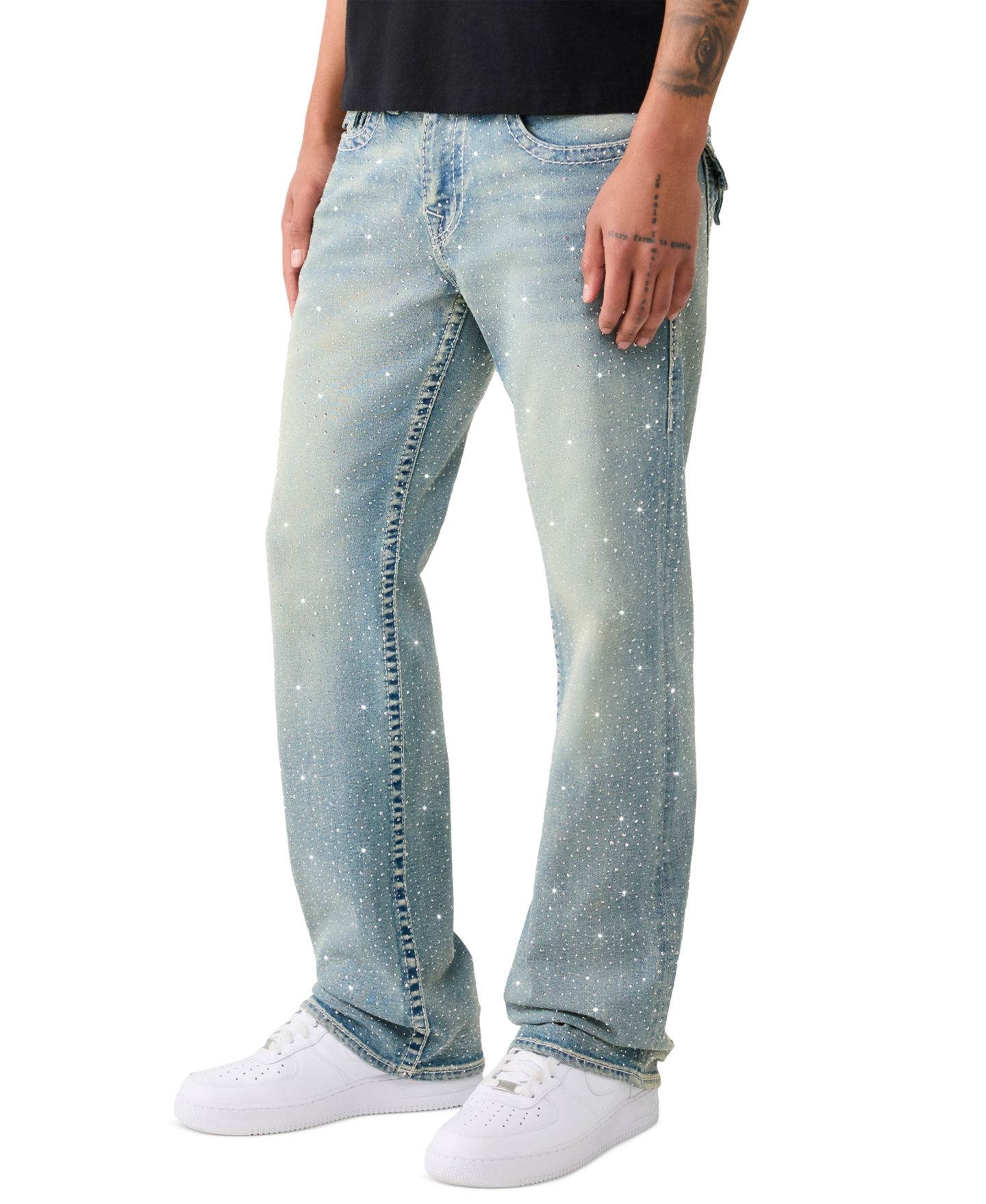 Мужские джинсы True Religion Slim-Fit Bootcut, цвет: Золотая светлая варка — фото 2