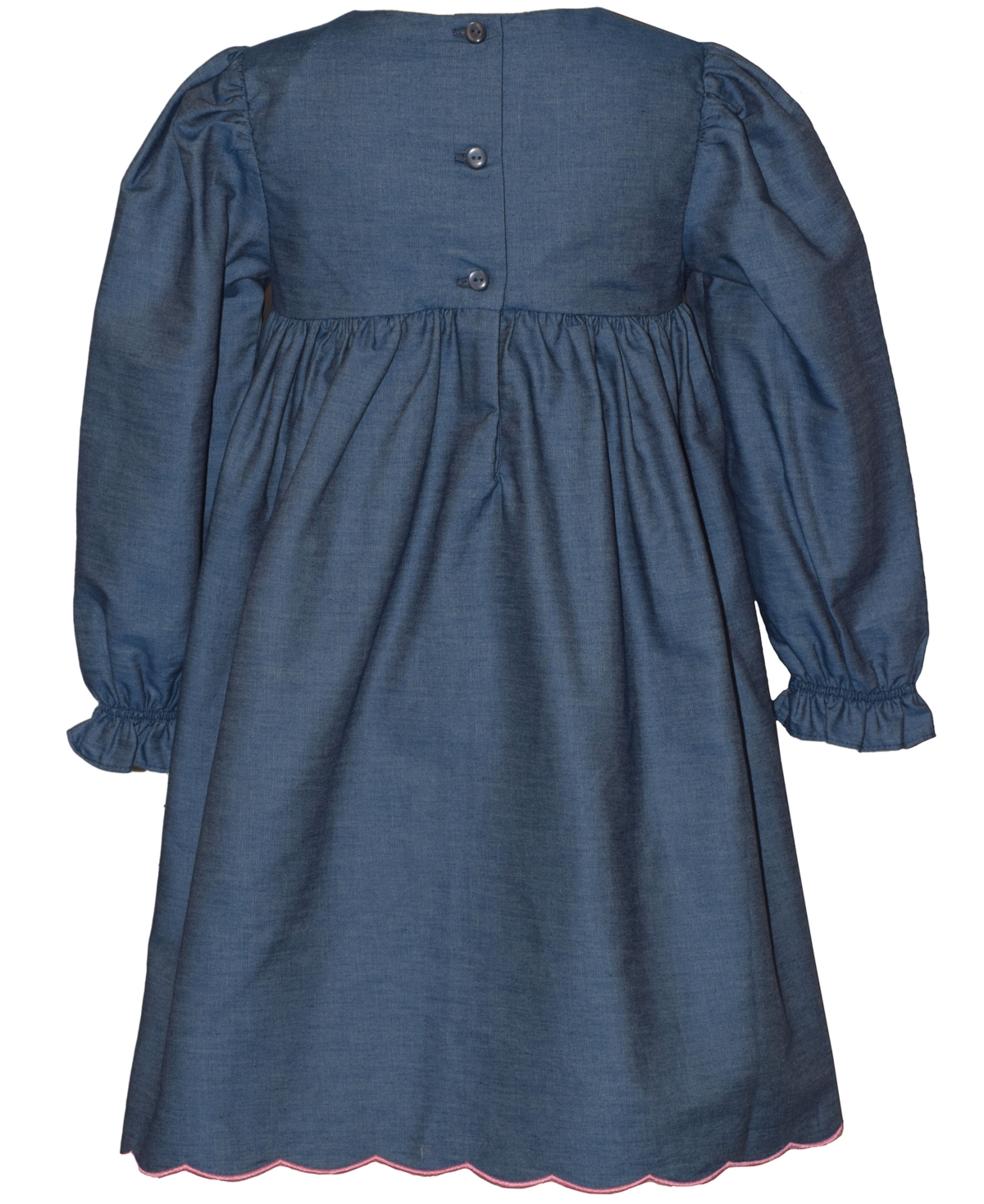 Bonnie Baby Girls' Long-Sleeve Embroidered Float Dress