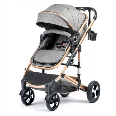 Baby Cozi 2 Convertible Stroller, Folding High Landscape Design with Adjustable Canopy and Diaper Bag