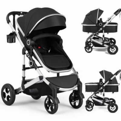 Cozi 2 Convertible Baby Stroller, Folding High Landscape Design with Adjustable Canopy and Diaper Bag