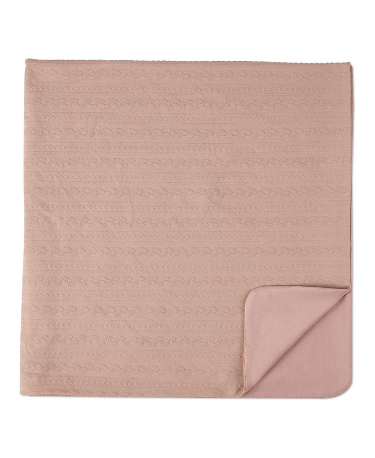 MeMoi Baby Faux-Cable Cotton-Rich Textured Swaddling Blanket