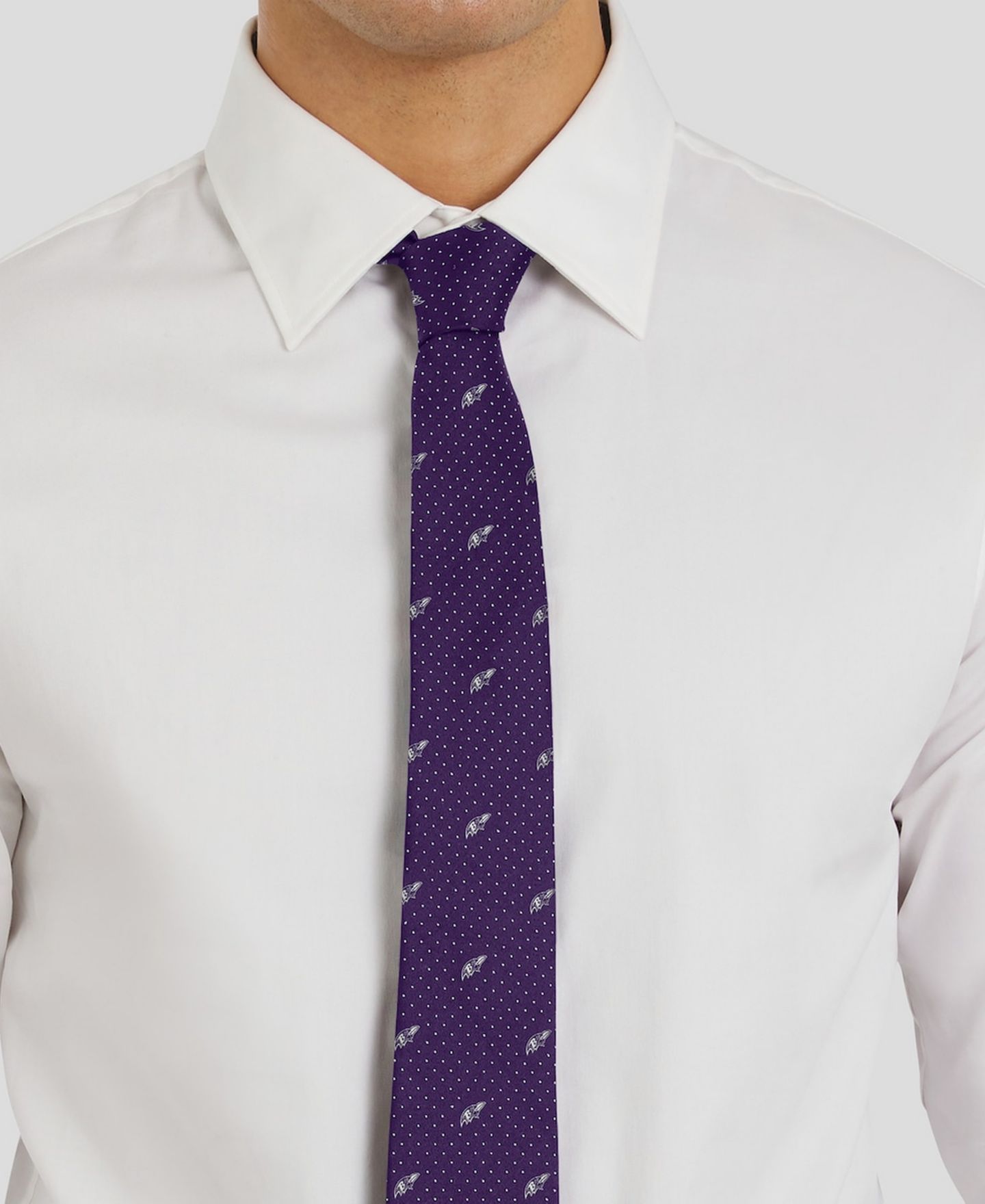 Мужской галстук J. Palmer Baltimore Ravens Game Day Polka Dot Tie — фото 2