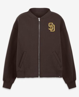 Women's Brown San Diego Padres Oversized Rage Against Full-Zip Jacket