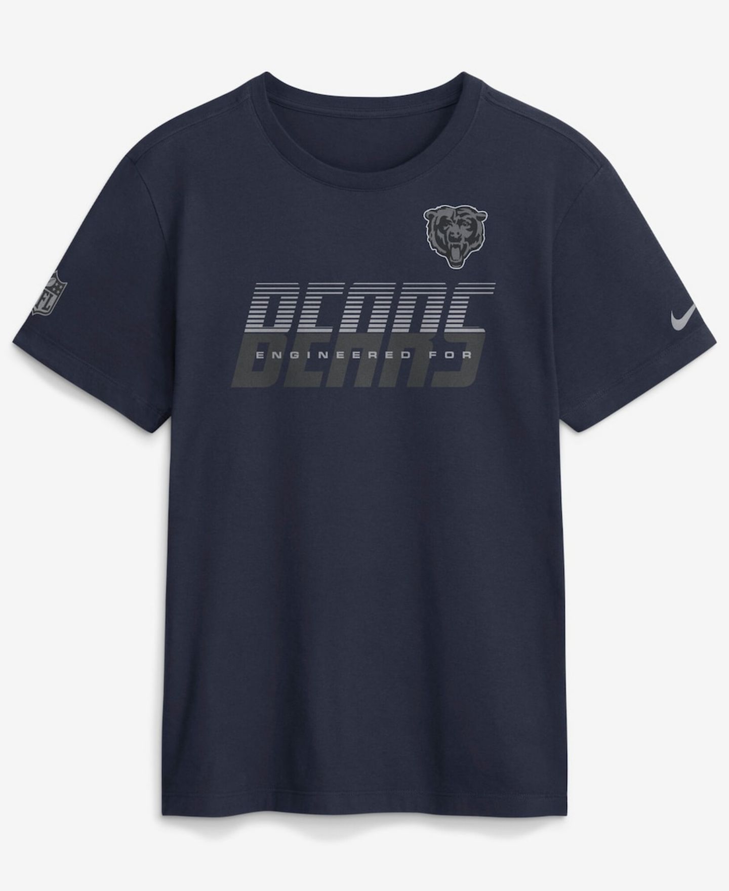 Мужская футболка Nike Navy Chicago Bears Sideline Dri-FIT — фото 1