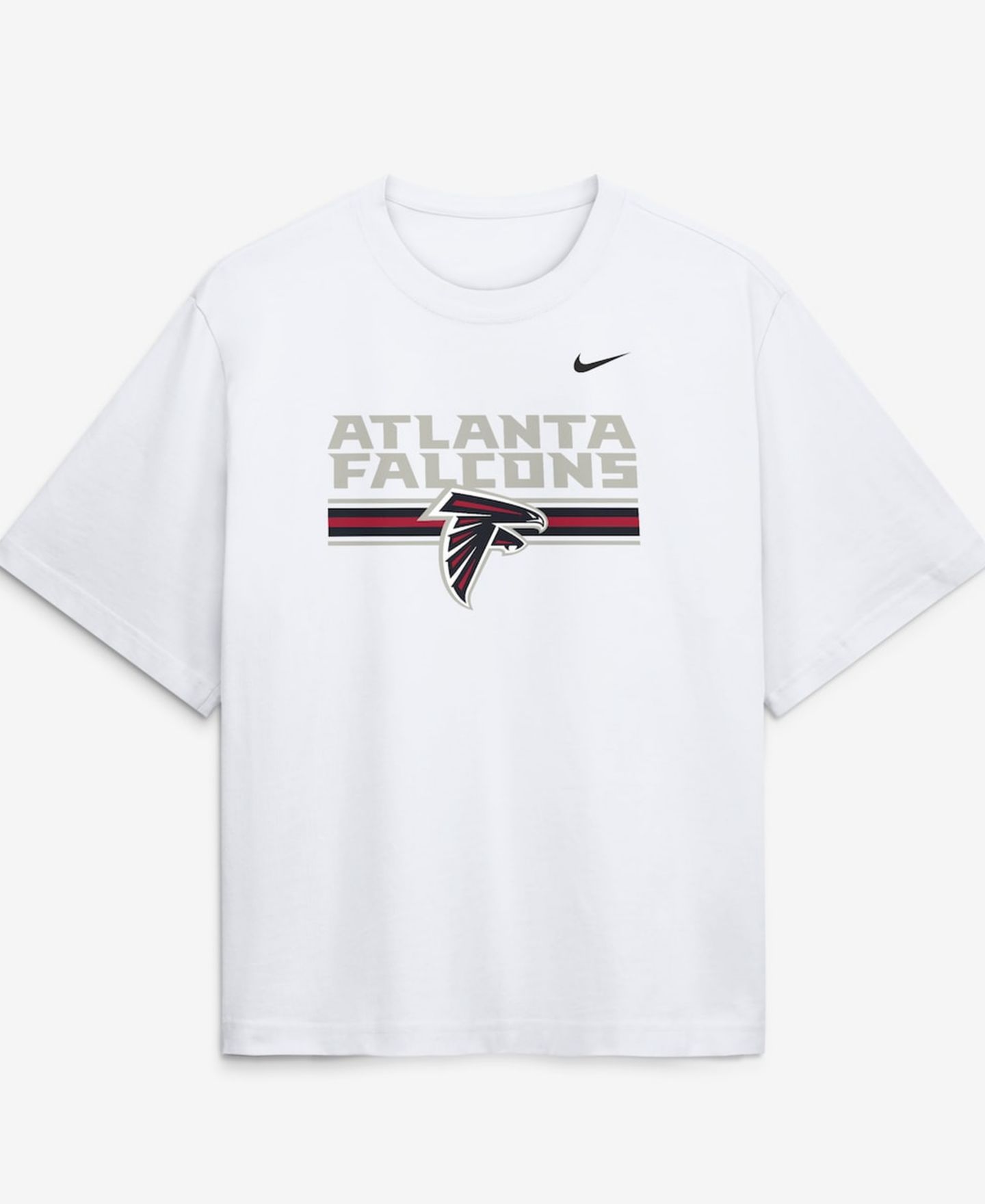 Женская футболка Nike White Atlanta Falcons Redesign Boxy — фото 2