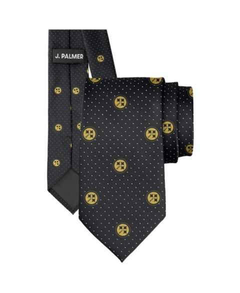 Мужской галстук J. Palmer Pittsburgh Steelers Game Day Polka Dot Tie