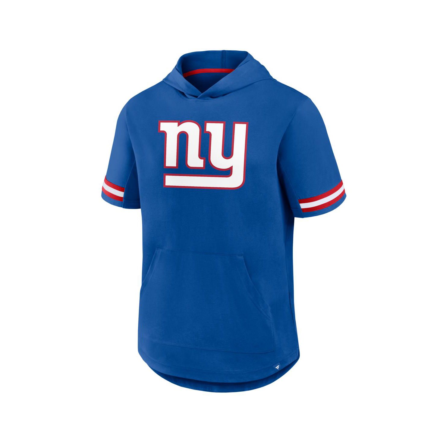 Мужская футболка Fanatics Royal New York Giants Optimal Play Short Sleeve Hooded — фото 2