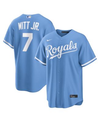 Men's Bobby Witt Jr. Light Blue Kansas City Royals Alternate Replica Jersey