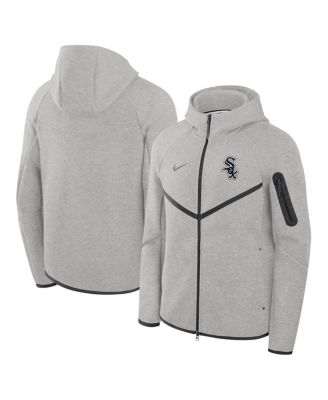 Men's Heather Gray Chicago White Sox Tech Fleece Raglan Full-Zip Windrunner Hoodie