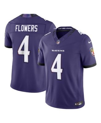 Men's Zay Flowers Purple Baltimore Ravens Vapor F.U.S.E. Sewn Down Limited Jersey