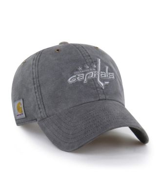 X Carhartt Men's Charcoal Washington Capitals Clean Up Adjustable Hat