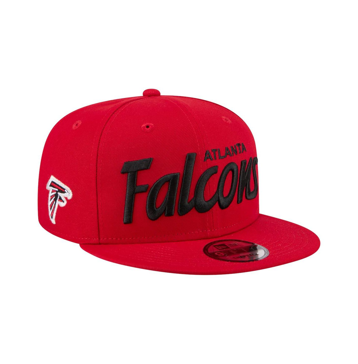 Мужская кепка New Era Red Atlanta Falcons Core Team Script 9FIFTY Snapback Hat — фото 3