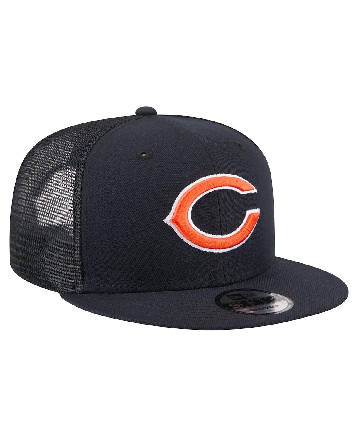 New Era Men's Navy Chicago Bears Core Team 9FIFTY Trucker Snapback Hat