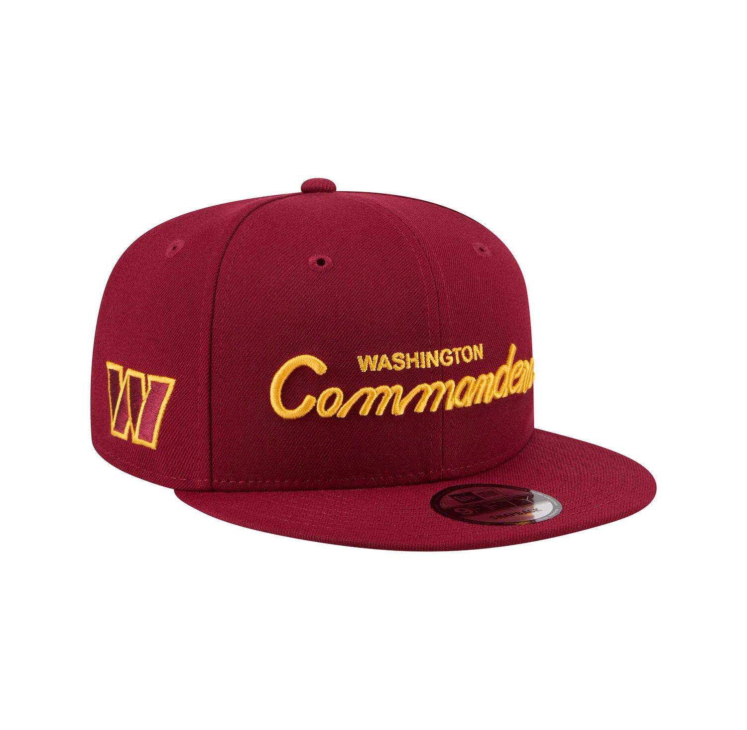 Men's Burgundy Washington Commanders Core Team Script 9FIFTY Snapback Hat