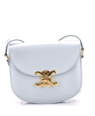 Triomphe Besace Clea Flap Bag Leather