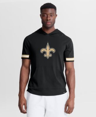 Men's Black New Orleans Saints Optimal Play Short Sleeve Hooded T-Shirt