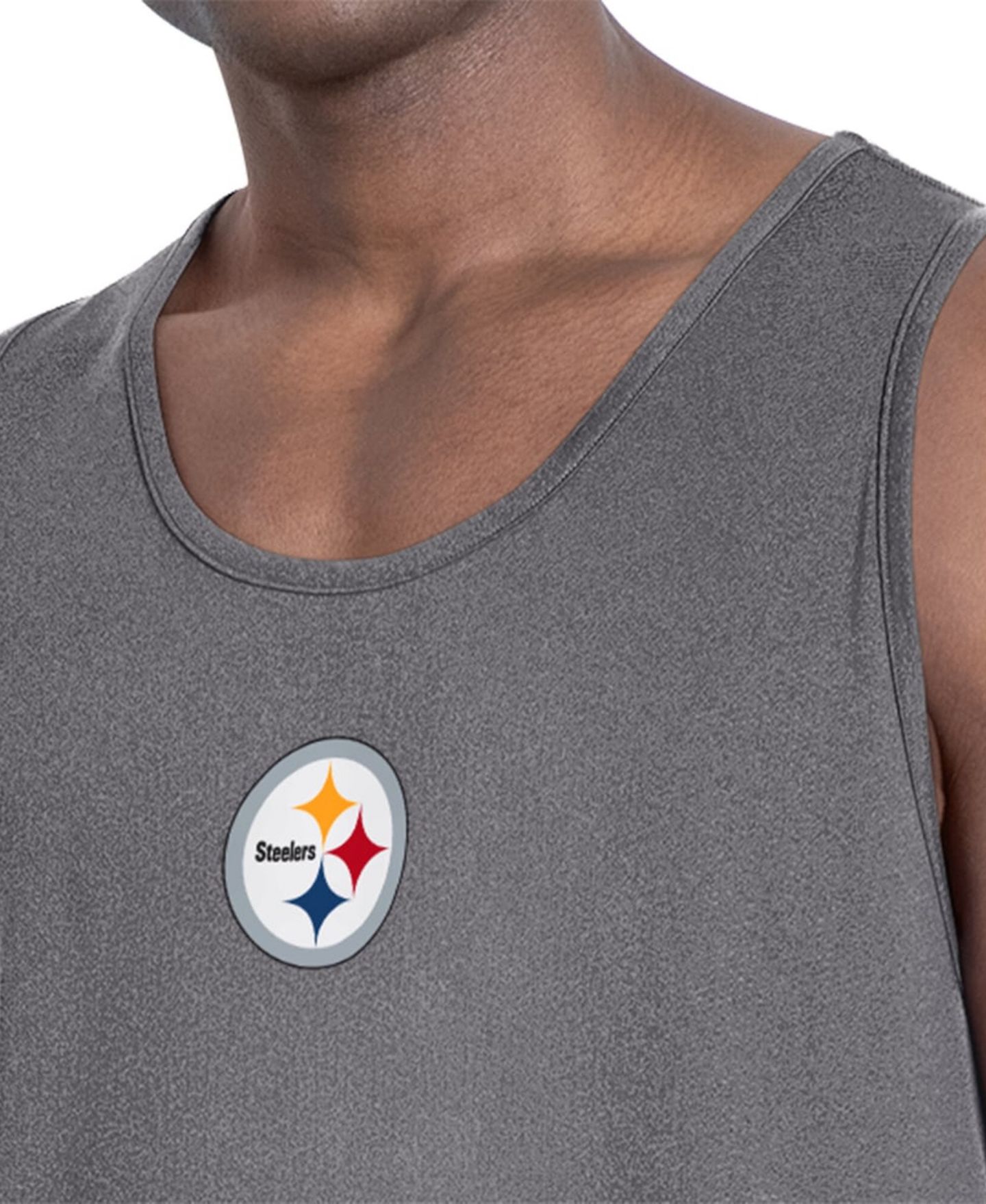 Мужской топ MSX by Michael Strahan Charcoal Pittsburgh Steelers Energy — фото 3