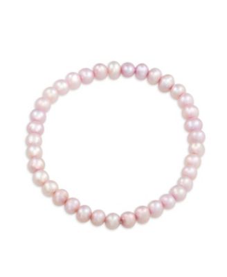 Classic Freshwater Cultured Pearl Stretch Bracelet Stackable Strand 8MM