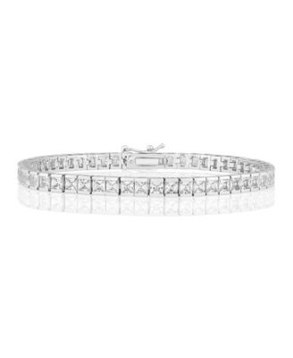 Elegant 4.5mm Channel-Set CZ Bracelet