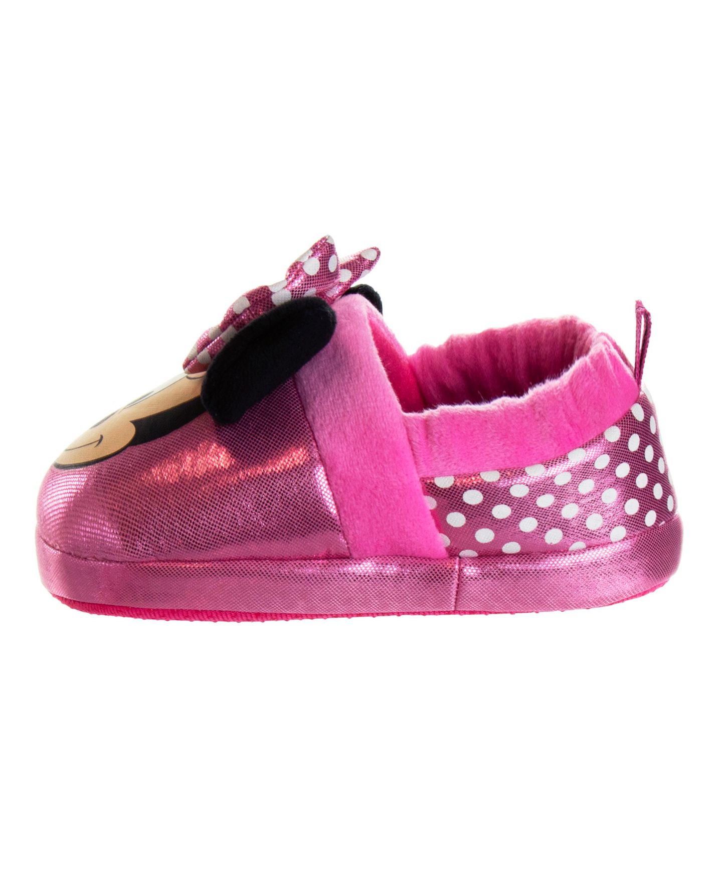 Тапочки Disney Minnie Mouse Dual Sizes Slippers Cozy Warm Soft Plush Indoor Wear Fun Character Design (Toddler Sizes 5-10/ Little Kids 11-12) для девочек — фото 4