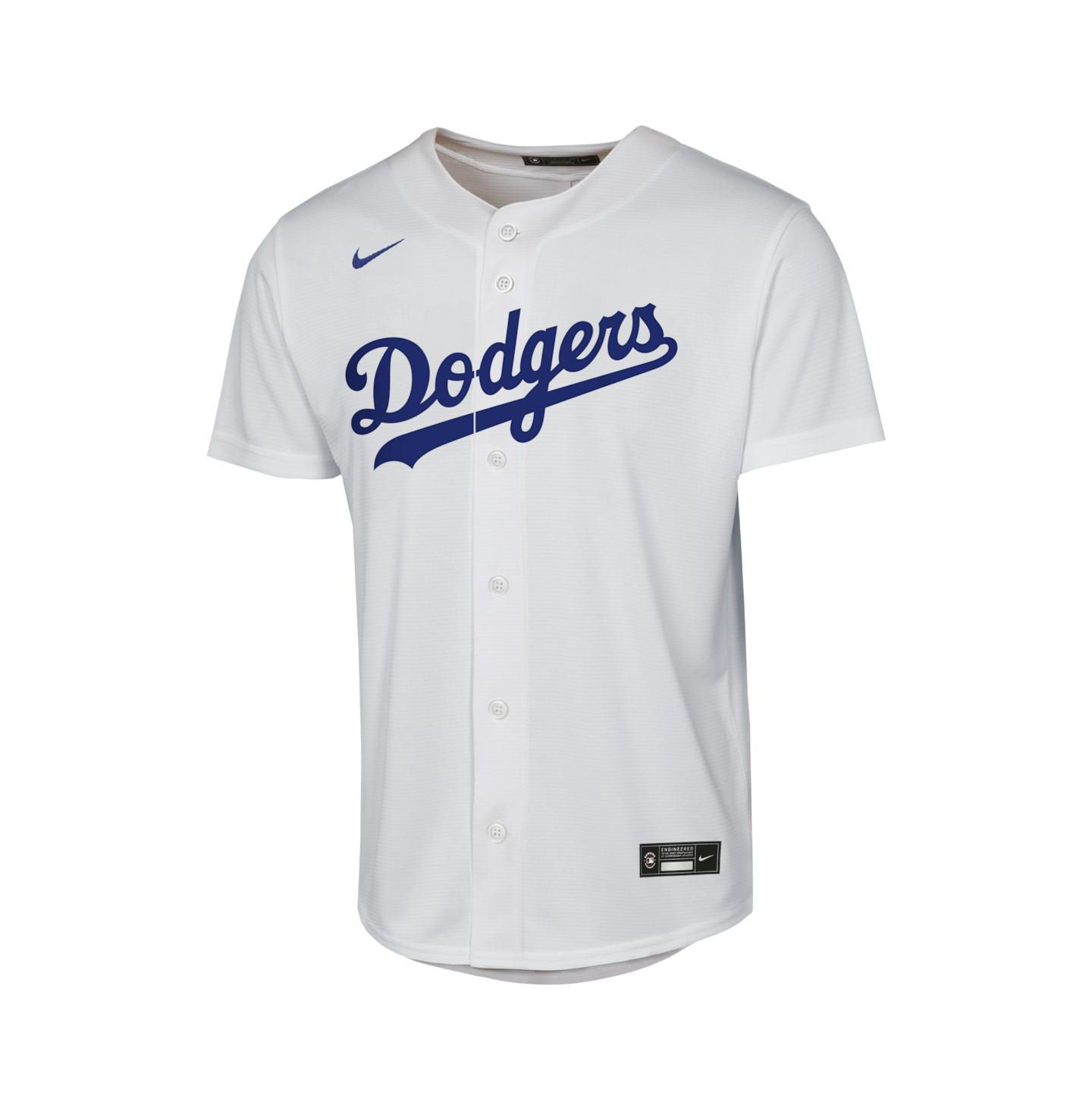 Детское джерси Nike Enrique Hernández Los Angeles Dodgers Baseline, White — фото 3