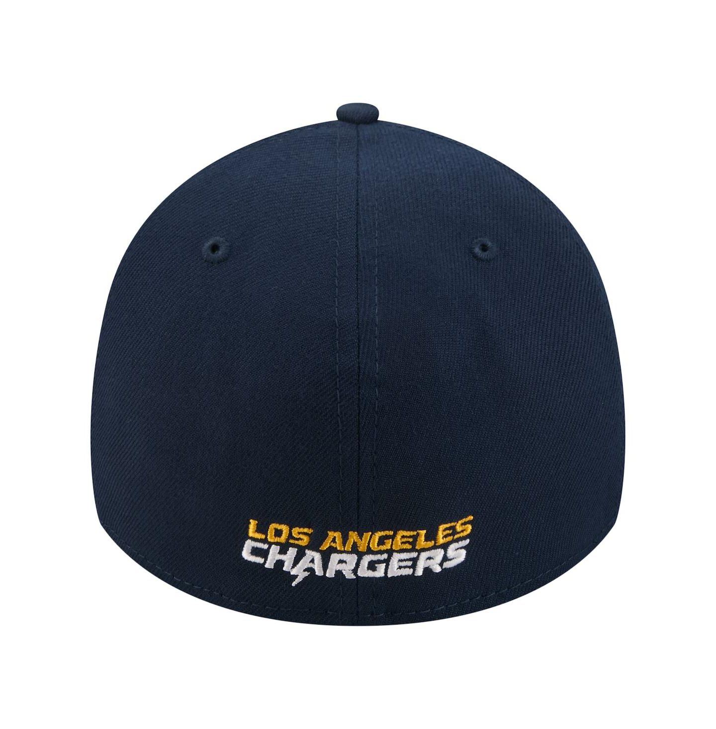 Мужская кепка New Era Navy Los Angeles Chargers Core Team 39THIRTY Flex Hat — фото 2