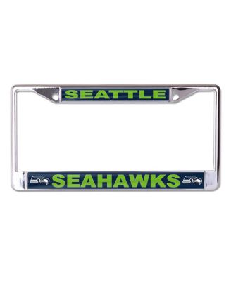 Seattle Seahawks Team Logo S/L Metal License Plate Frame