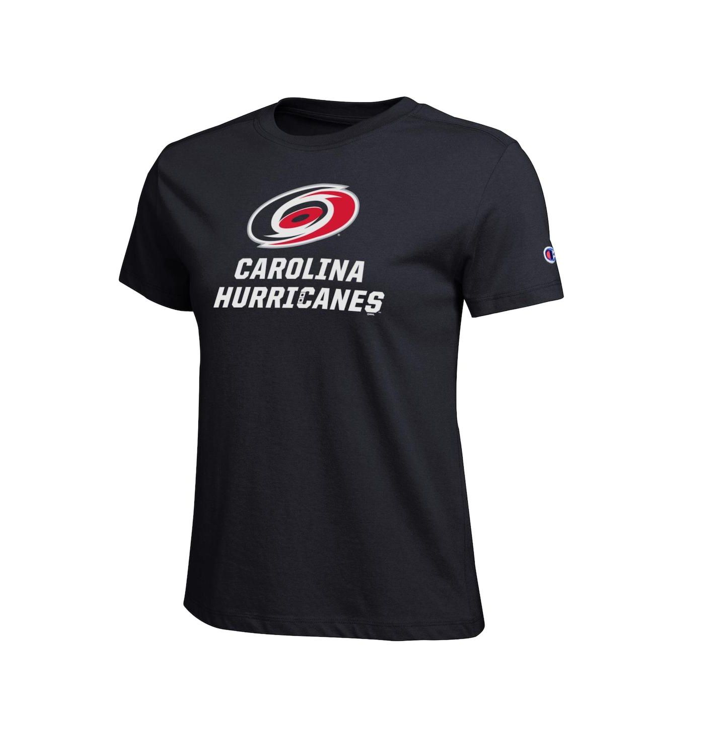 Женская футболка Champion Black Carolina Hurricanes Wordmark Lockup — фото 3