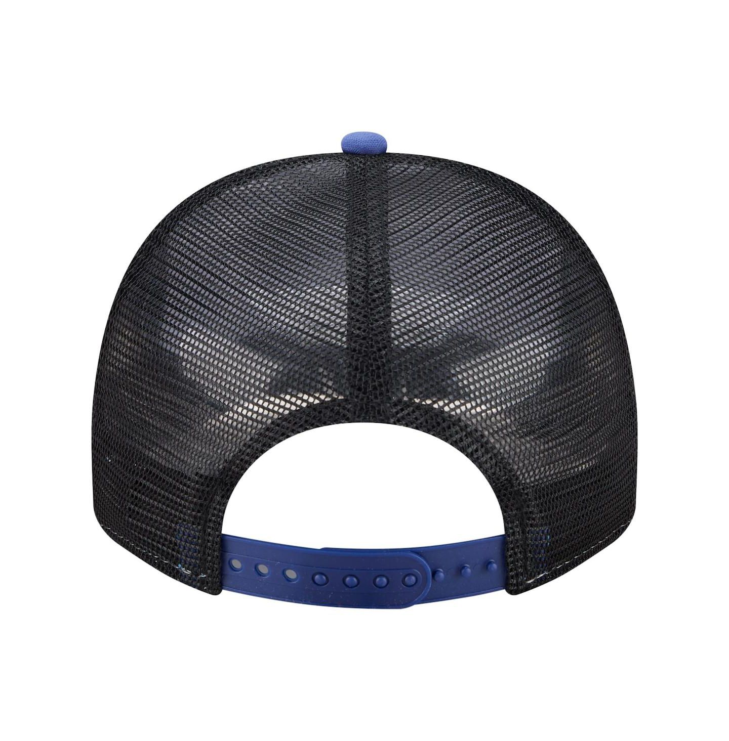 Мужская кепка New Era White/Royal Los Angeles Dodgers Foodie A-Frame 9FIFTY Trucker Snapback Hat — фото 3