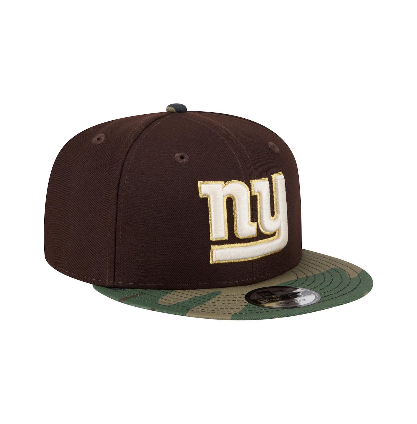 Мужская кепка New Era Dark Brown New York Giants Burnt Wood Camo 9FIFTY Snapback Hat — фото 4