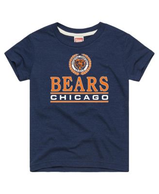 Big Boys and Girls Navy Chicago Bears Crest Tri-Blend T-Shirt