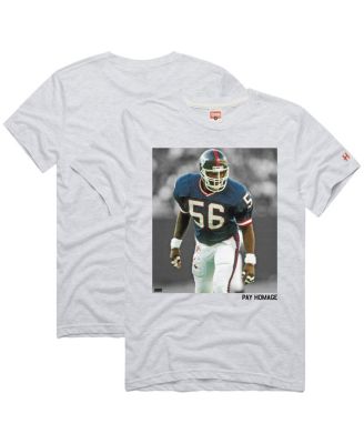 Men's and Women's Lawrence Taylor Ash New York Giants Pay Tri-Blend T-Shirt