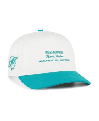Men's White Miami Dolphins Contemporary Two-Tone Hitch Adjustable Hat