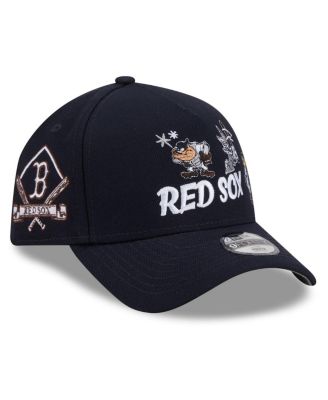 Big Boys and Girls Navy Boston Red Sox Looney Tunes A-Frame 9FORTY Adjustable Hat