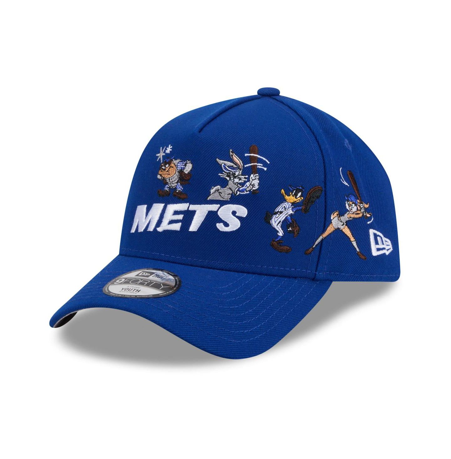 Детская кепка New Era Royal New York Mets Looney Tunes A-Frame 9FORTY Adjustable Hat — фото 3